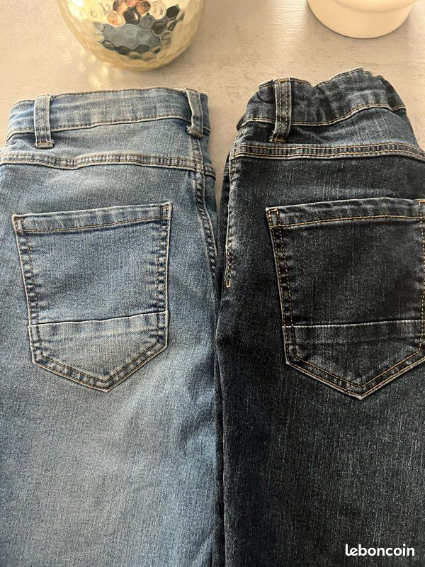 2 jeans 8 ans + 122-137 cm Slim Kiabi (image 2)