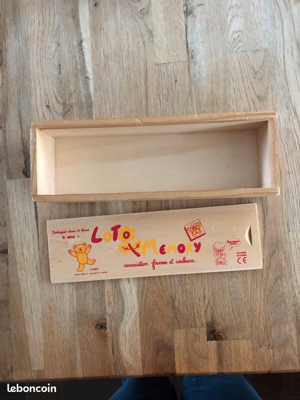 Loto memory 2 ans et + en bois dans boîte plumier (image 5)