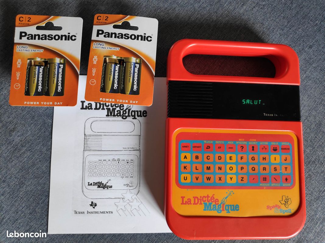 La Dictée Magique Texas Instruments – Jeu électronique Portatif Avec Transfo