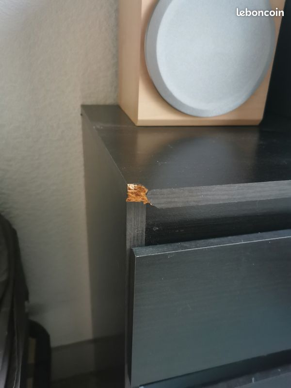 Commode Ikea couleur bois noir (image 2)