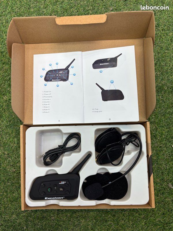 Moto Excelvan V6 Excelvan V6 Motorcycle Helmet Bluetooth Headset