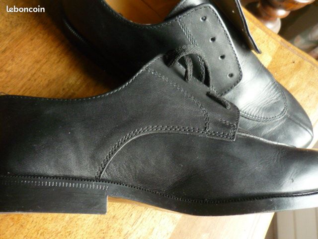 Derbies tout cuir noir neufs pointure 39 (image 4)