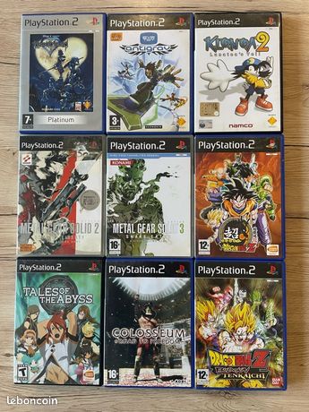 Lot De 9 Jeux PS2 Dont Kuon + 1 Boîte De Rangement