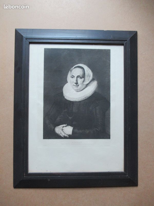 GRAVURE ESTAMPE EAU FORTE - Charles COURTRY - FRANS HALS - PRINCE DEMIDOFF DE SAN DONATO 19e siècle (image 1)
