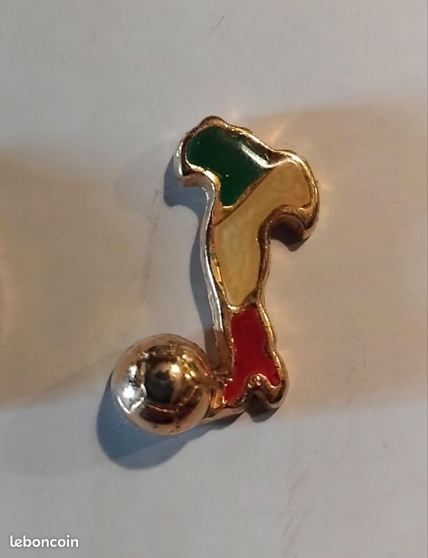 Broche Mascotte Coupe Du Monde Football Italie 90 Collection Pin 17mm