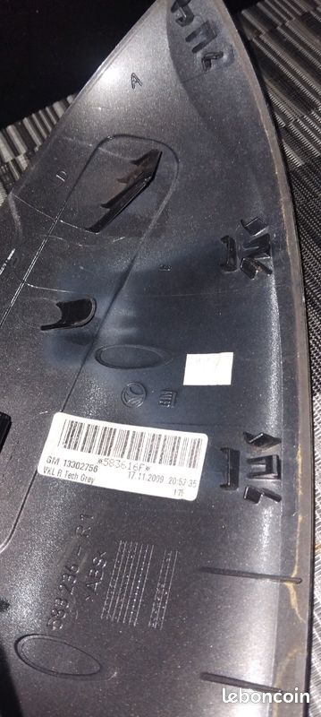 Couvercle De Rétroviseur Externe Pour Opel Astra J (2009-2015) - Noir Peinture Saphir, Remplacement Direct