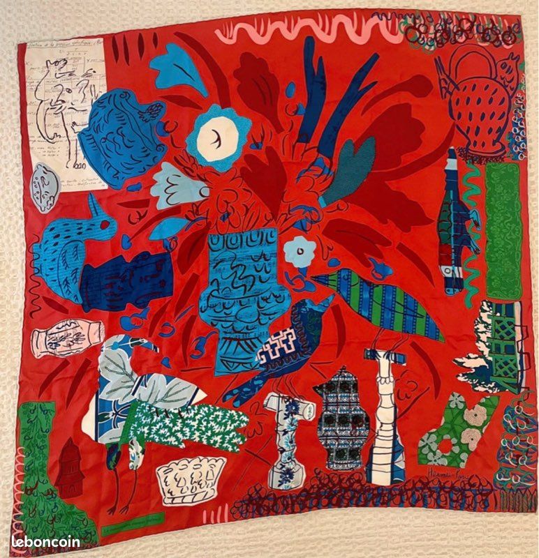 Carré en soie Hermès - Bela Silva Maison des oiseaux parleurs (image 15)