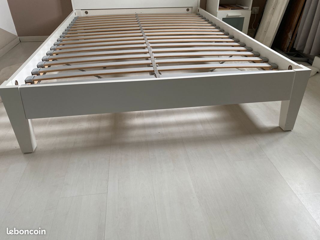 Lit 140x200 Ikea Nordli avec sommier (image 3)