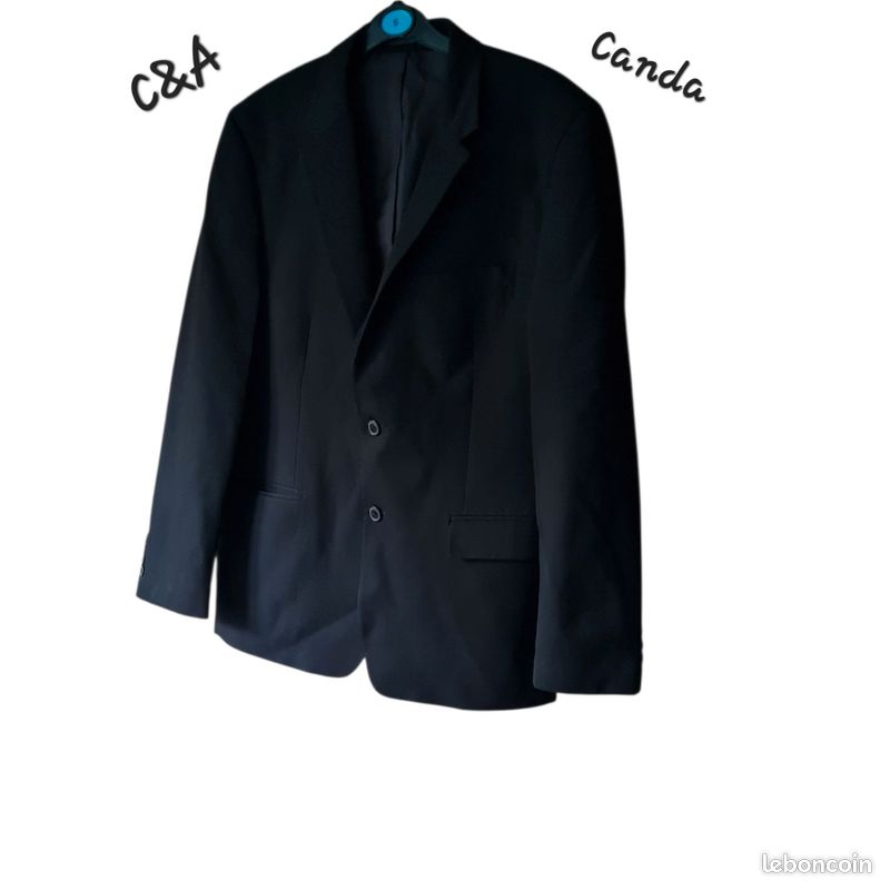 Chez C&a C Et A Veste Homme Veste Costume Tailleur Noire Canda