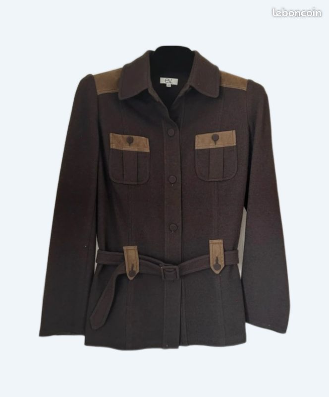 Veste Et Vous Marron en Laine 42 (image 1)