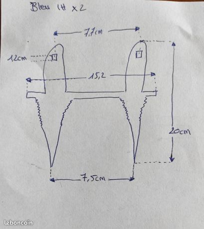 Doigt double faucheuse Case IH (image 2)