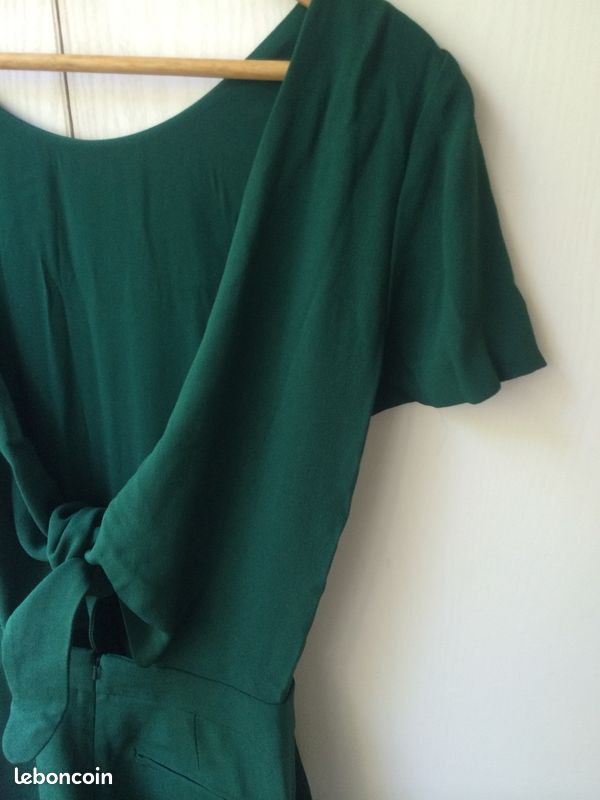 Combinaison Sezane Charles vert - T.34 Neuve étiquetée (image 3)