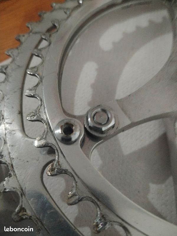 Jeu de manivelles vintage Campagnolo Gran Sport carré conique 3 bras