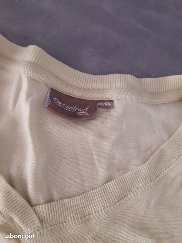 Lot vêtement été femme taille 2/3 et L Débardeur hauts manches courtes (image 7)