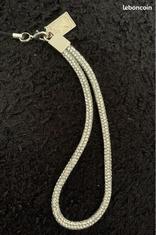 Lanière pour téléphone coloris argenté (image 2)