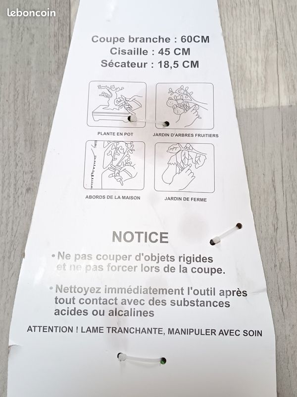 Lot jardin Sécateur coupe branche (image 5)