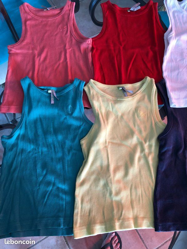 Lot de 6 t-shirts sans manche (image 2)