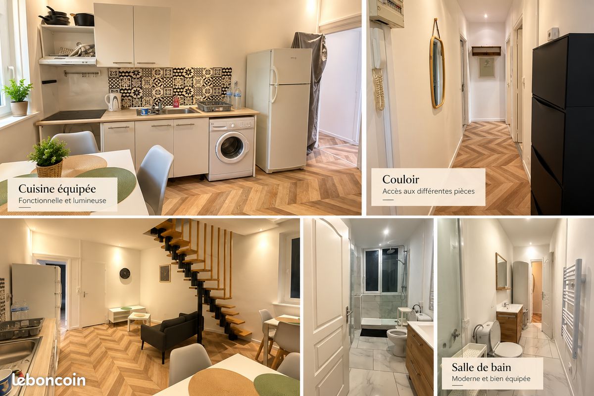 Appartement 5 pièces 90 m² · à Anzin · 90 m² · 970 €/mois