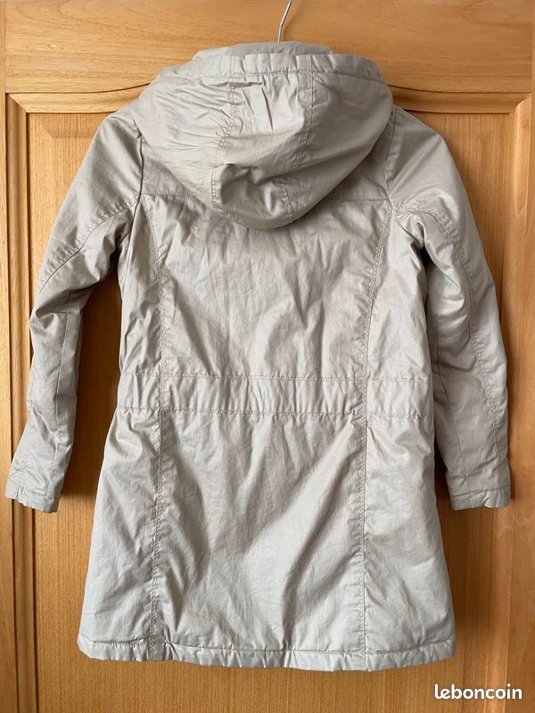 Veste trench beige Okaïdi 10 ans 140cm / Alkacri (image 3)