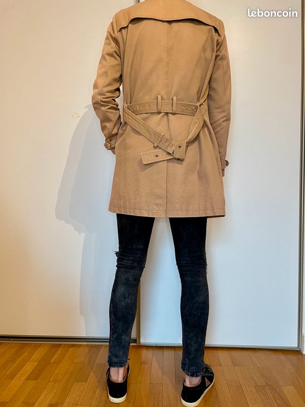 Trench Coat Pour Homme ÉTUDES - Taille 46 - Bleu - Occasion Très Bon état