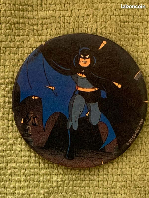 Pog BATMAN 77 DC COMICS 1995 Pogs Kini Kinis Slammers Caps Tazos Retro
