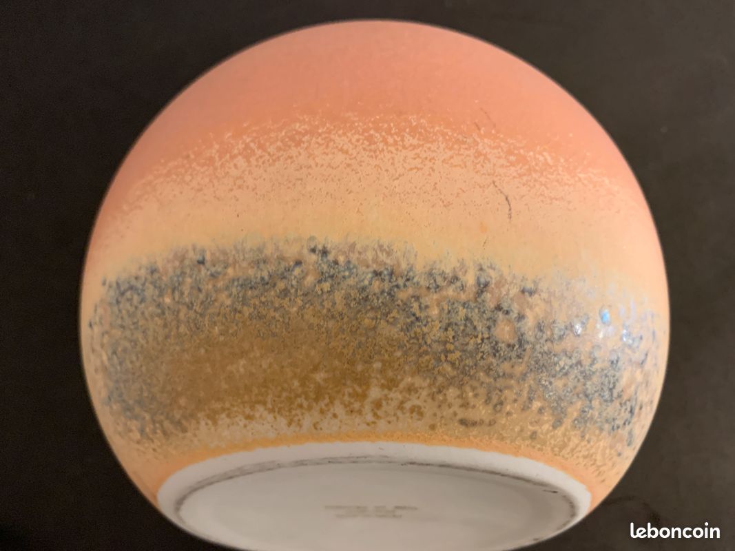 Lampe boule porcelaine vintage Virebent (image 9)
