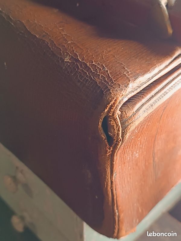 Ancienne petite mallette, valise de médecin (image 14)