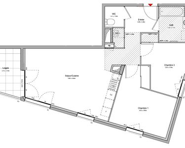 Appartement 314 000 € - 64 m²