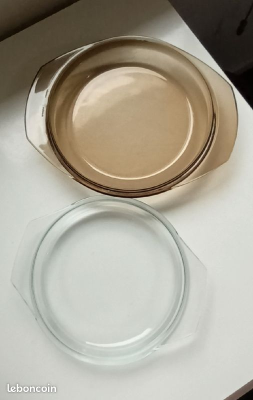 Couvercle pyrex en verre pour cocotte diamètre 22 cm et 18,5 cm (image 1)
