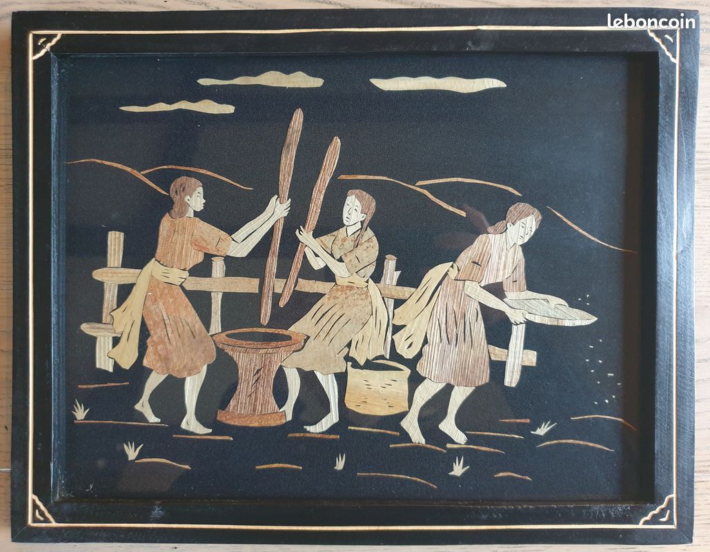 Cadre noir et doré (image 1)