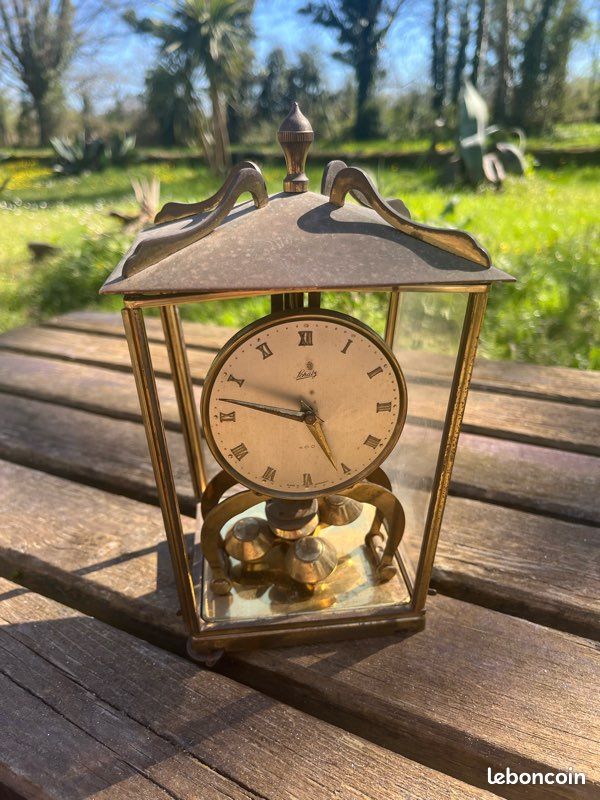 PENDULE JEWEL 400 JOURS HORLOGE SCHATZ & SOHNE QUARTZ DORÉ CLOCHE XXe GERMANY PENDULE JEWEL 400 JOURS HORLOGE SCHATZ & SOHNE QUARTZ DORÉ CLOCHE XXe GERMANY