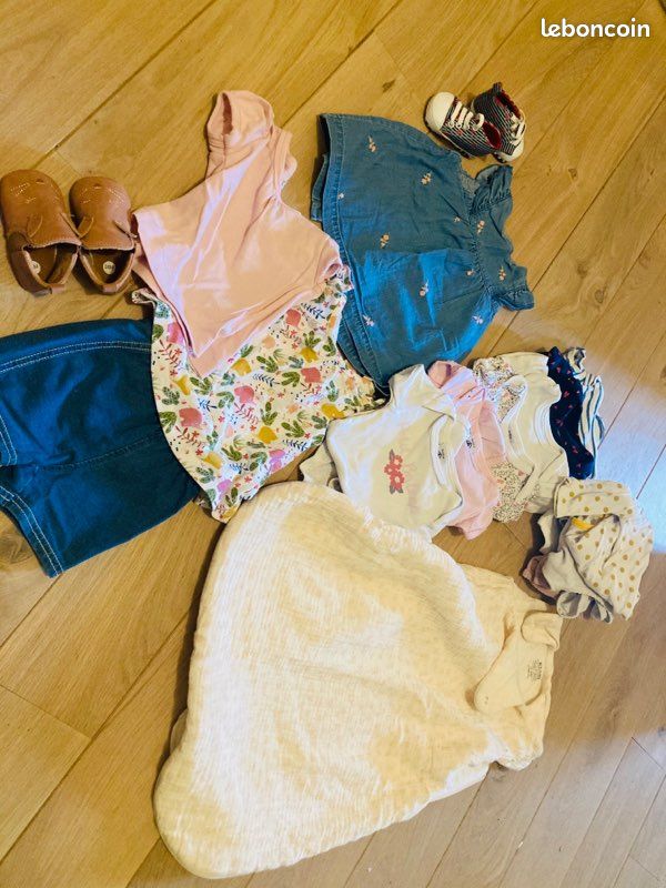 Vêtements bébé 0/3mois fille été (image 2)