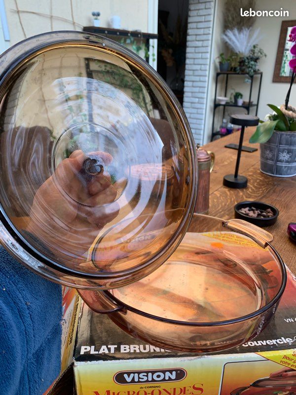 Plat en verre vintage Corning (image 10)