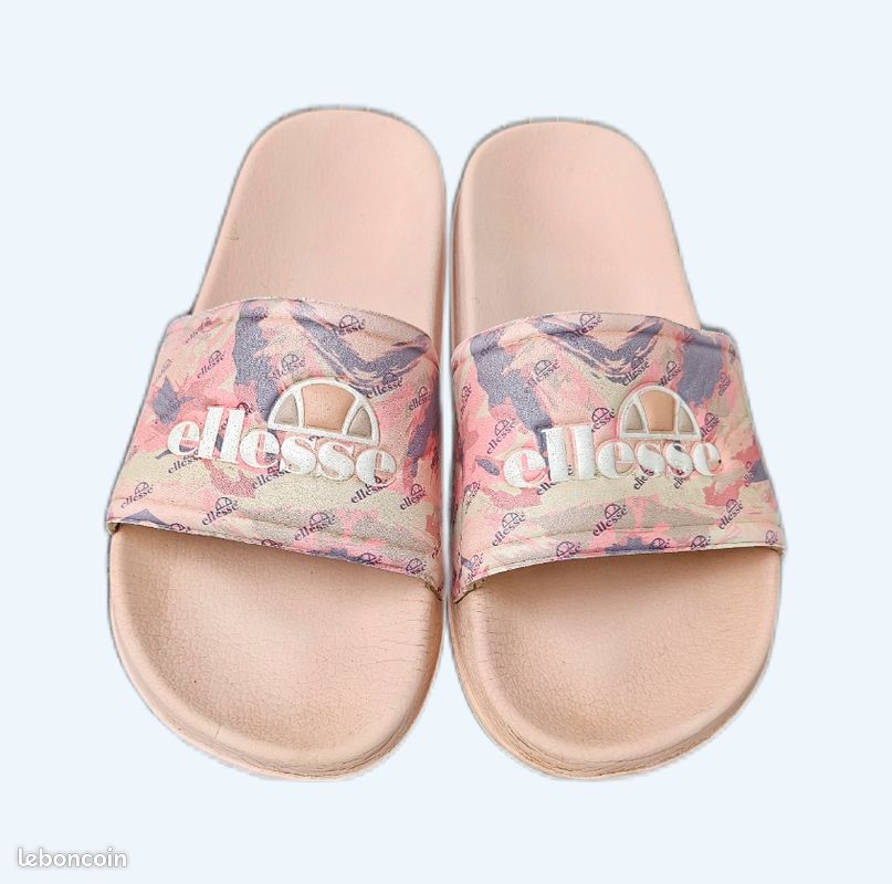 Rose Claquette Ellesse Fille Claquettes Ellesses Chaussures