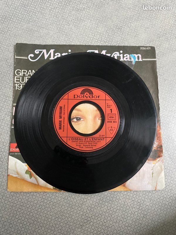 Vinyle « L’oiseau et l’enfant » - Marie Myriam / Eurovision 1977 (image 3)