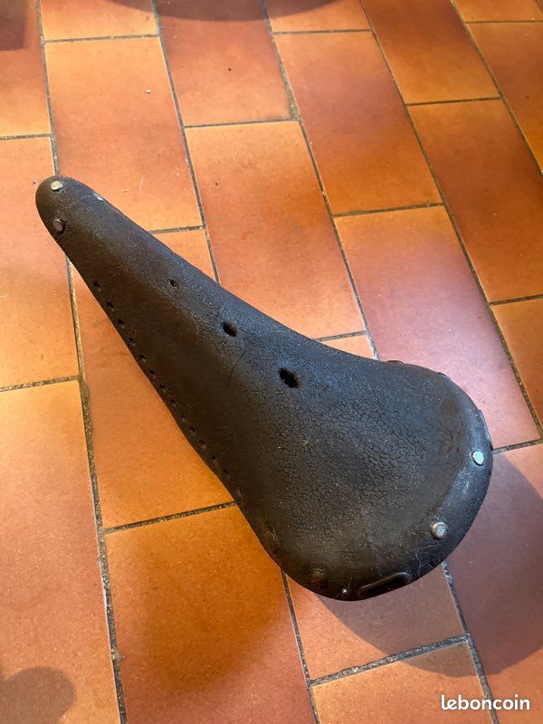 Selle Cuir Ideale 60 Avec Chariot Alu Pour Vélo Course/piste/randonneuse - L 27cm - Occasion