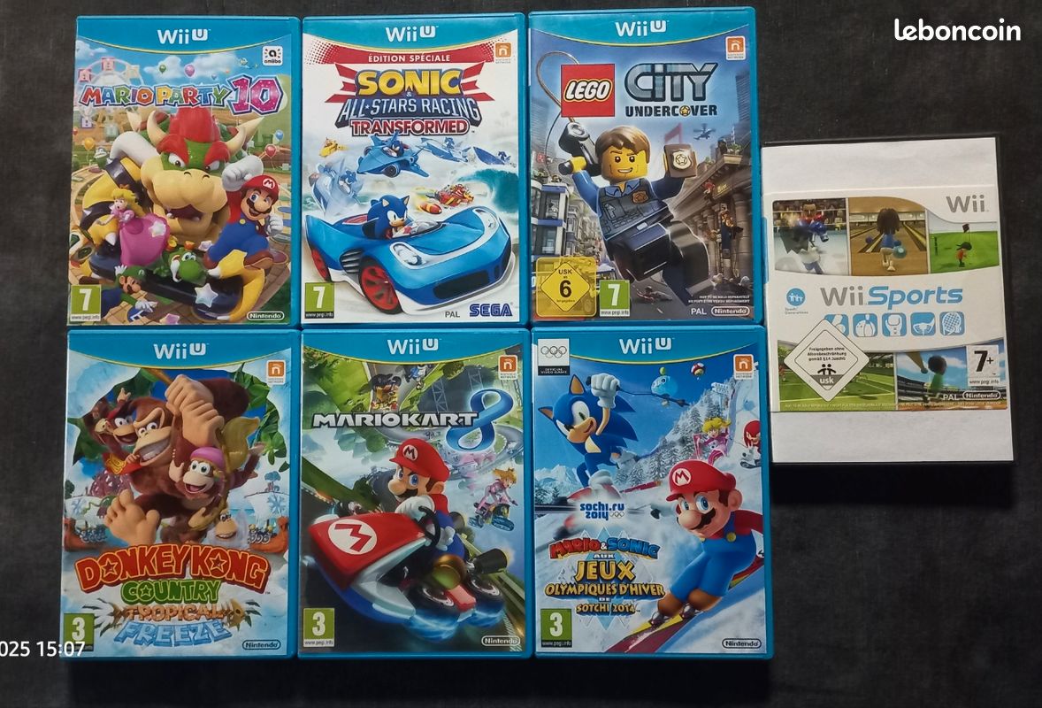 LOT 4 JEUX Wii U EUR 19,99 - FR