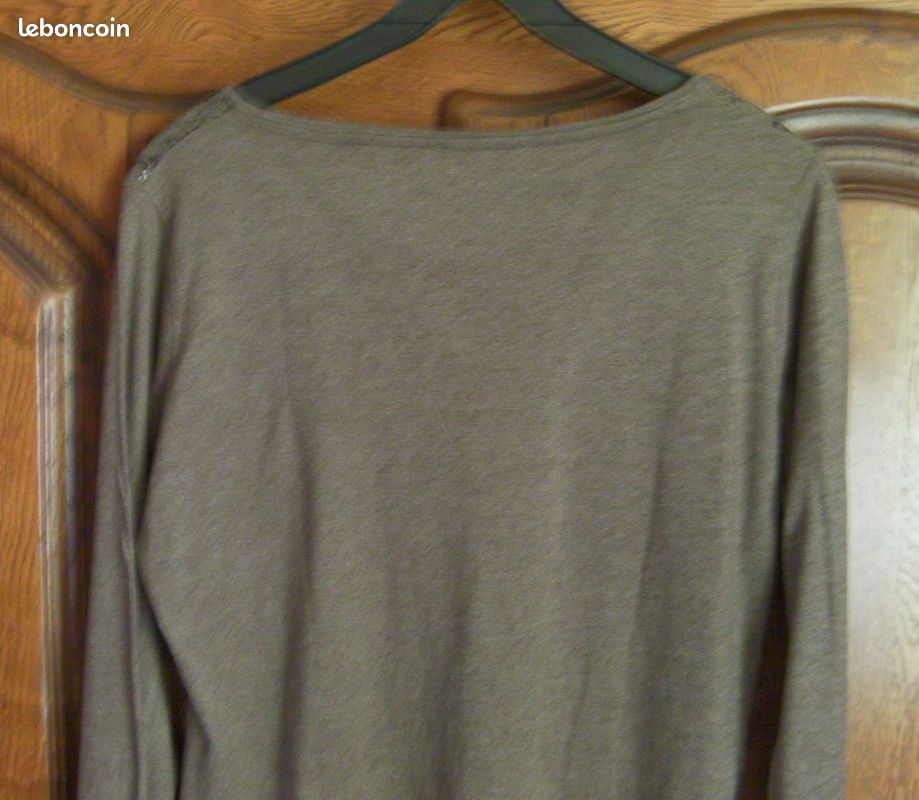 Tee-shirt kaki ANTONELLE - Taille 42 (image 4)