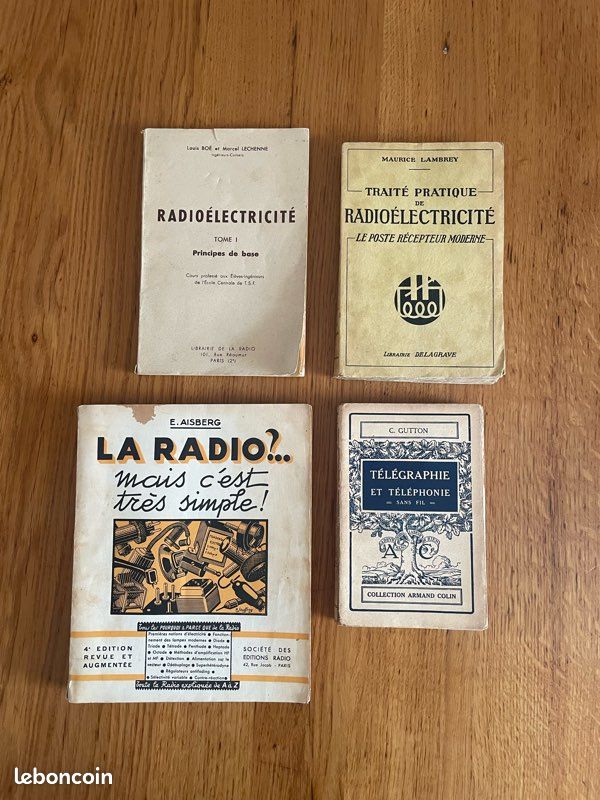 Lot de 4 livres radio TSF 1930 - 1940 (image 1)