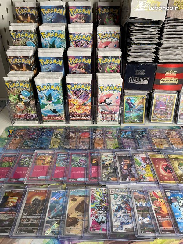 Lot de 10 cartes Pokémon - Ultra rare Garantie EX, V, Full Art - Type booster - Collection Lot de 10 cartes Pokémon - Ultra rare Garantie EX, V, Full Art - Type booster - Collection