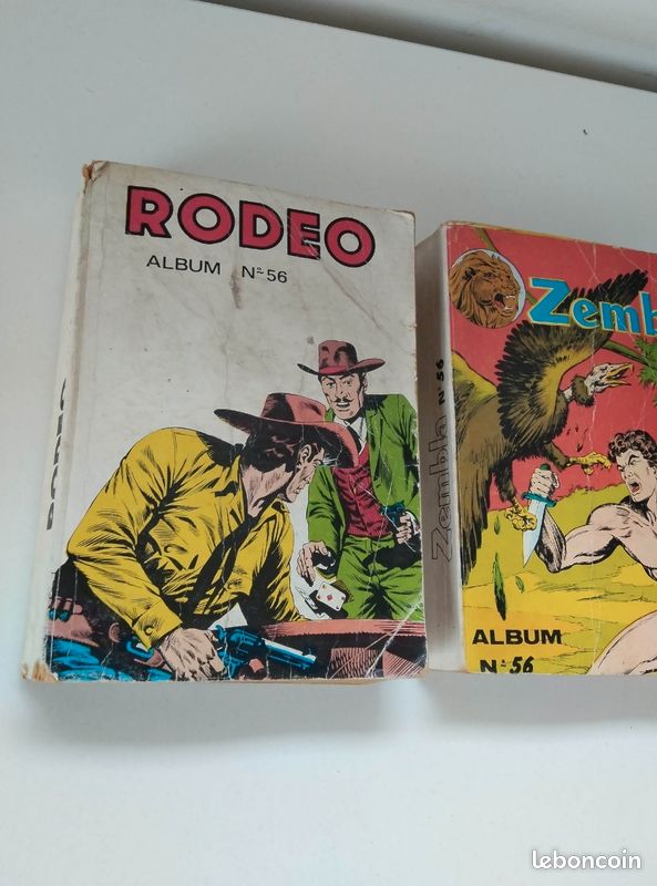 Lot 2 anciens livres 1976 : Rodeo et Zembla album N°56 (image 3)