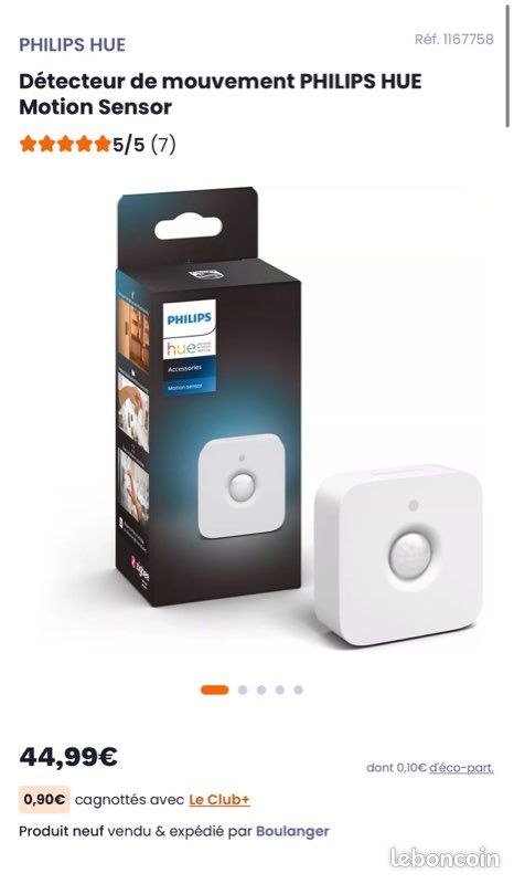 Philips Hue Motion Sensor Détecteur de mouvement - Bricolage Philips Hue Motion Sensor Détecteur de mouvement - Bricolage