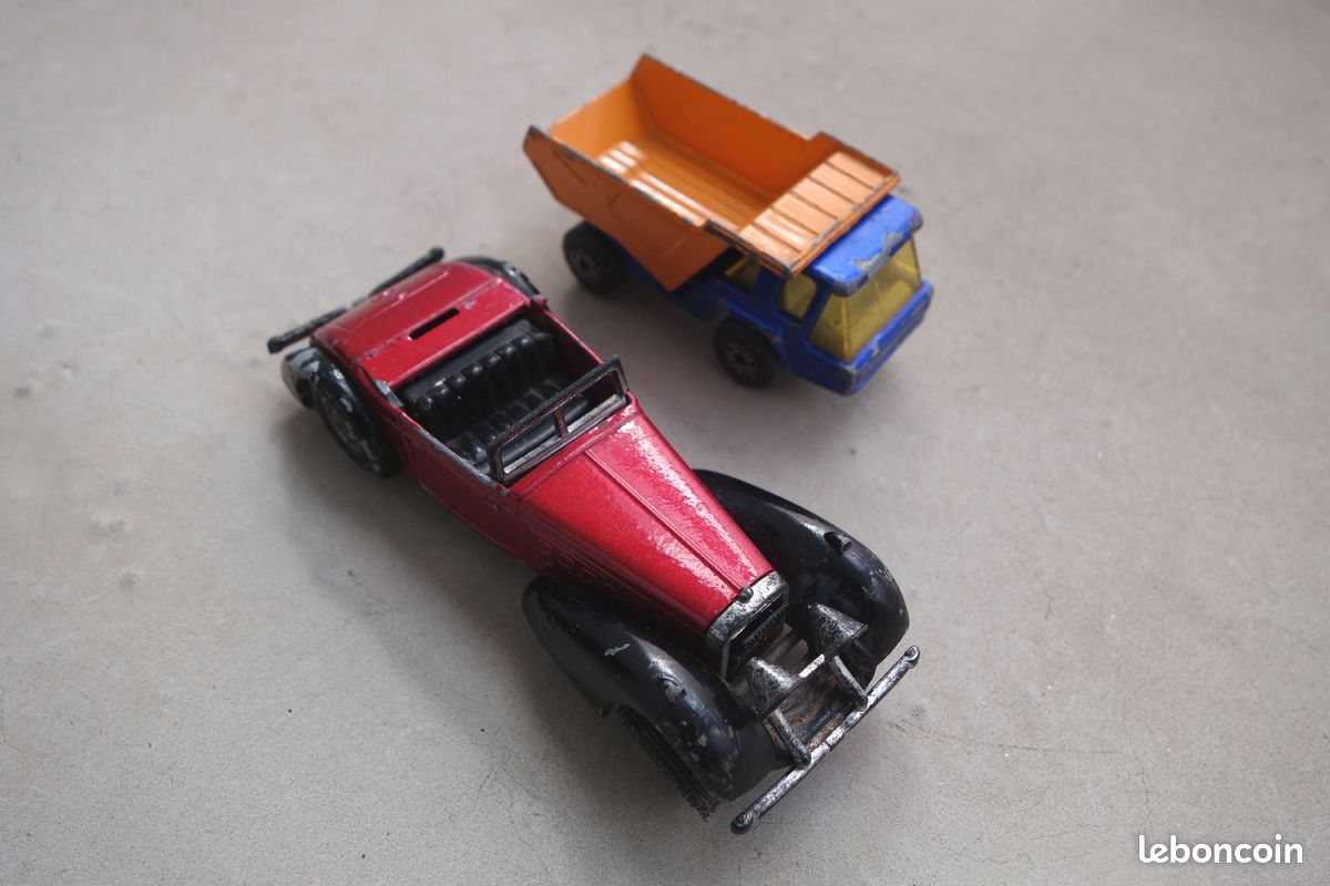 Lot Norev Micro Norev 7 Voitures + 2 Camions – Plastique, France, 1960, Superbe état