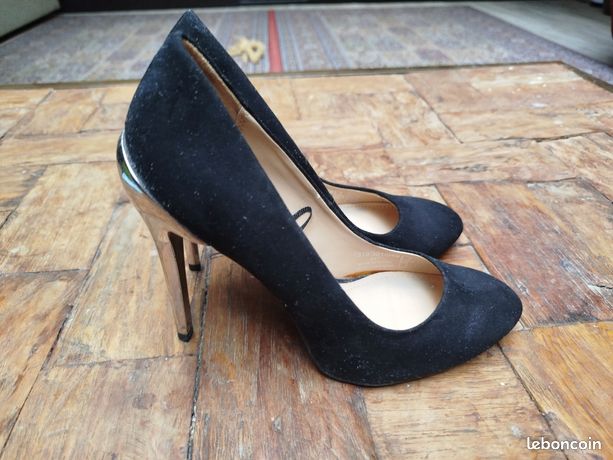 Chaussures à Talons Zara Pointure 36 - Occasion Argenté - Talons Mode Femme