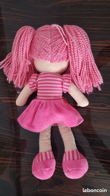 Poupée Artisanale Rose En Tissu - Languedoc-Roussillon - 55 Cm - France
