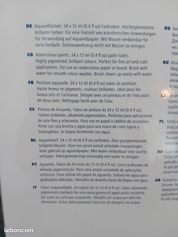 Coffret aquarelle 24 couleurs - Staedtler - Neuf (image 3)