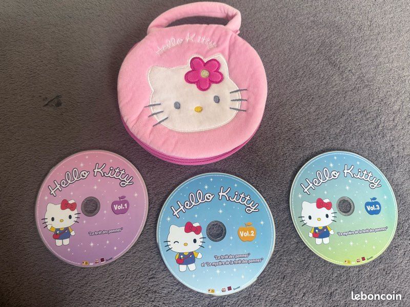 Range DVD Hello Kitty en velours Avec 3 DVD (image 3)