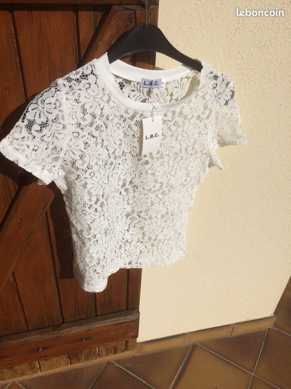 T-shirt dentelle LESARA (image 1)