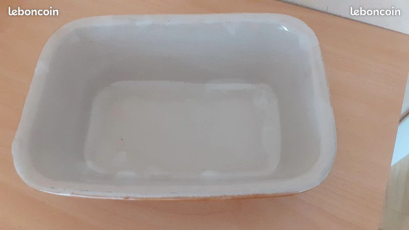 Plat rectangulaire en terre cuite type terrine (image 4)