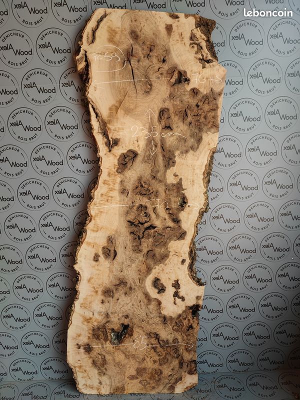 Planche Charcuterie Bois Loupe Chêne Rouge Sud USA - Unique Et Rare - 38 Pouces